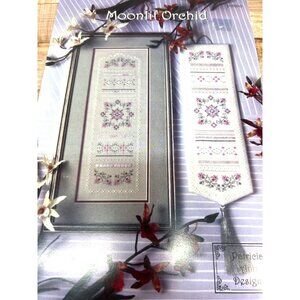 Moonlit Orchid Cross Stitch Pattern Floral Embroidery Design Patricia Ann